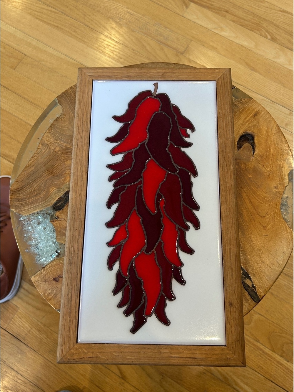 Arius Santa Fe Art Tile 6x12 Red Chiles Wall Decor 6x12